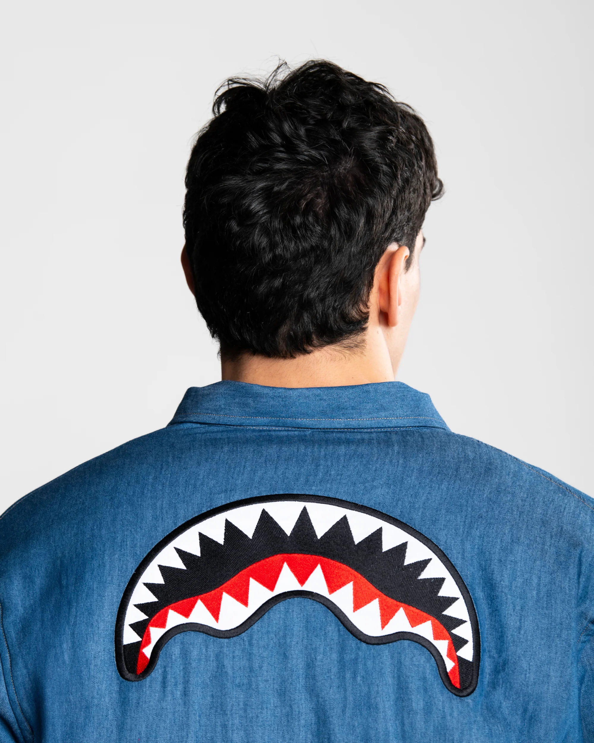 CHECK DENIM DOUBLE SHIRT - Image 12