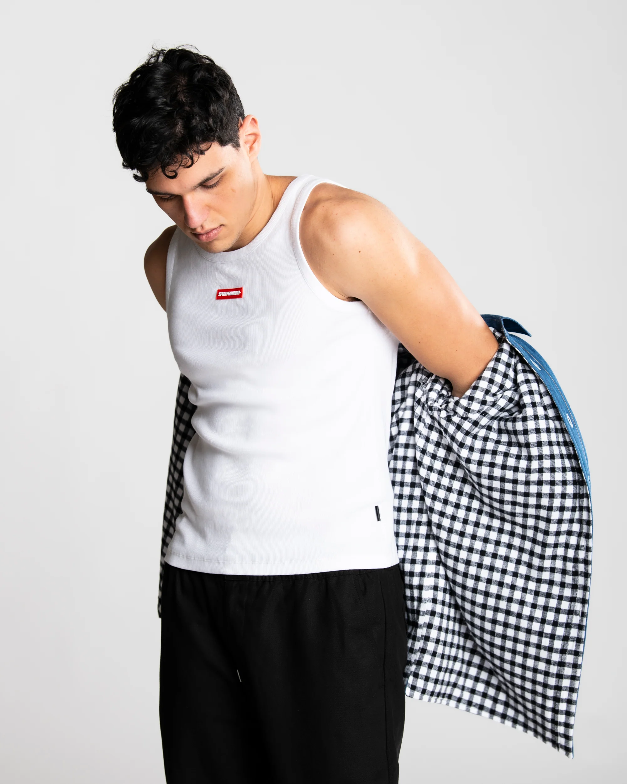 CHECK DENIM DOUBLE SHIRT - Image 13