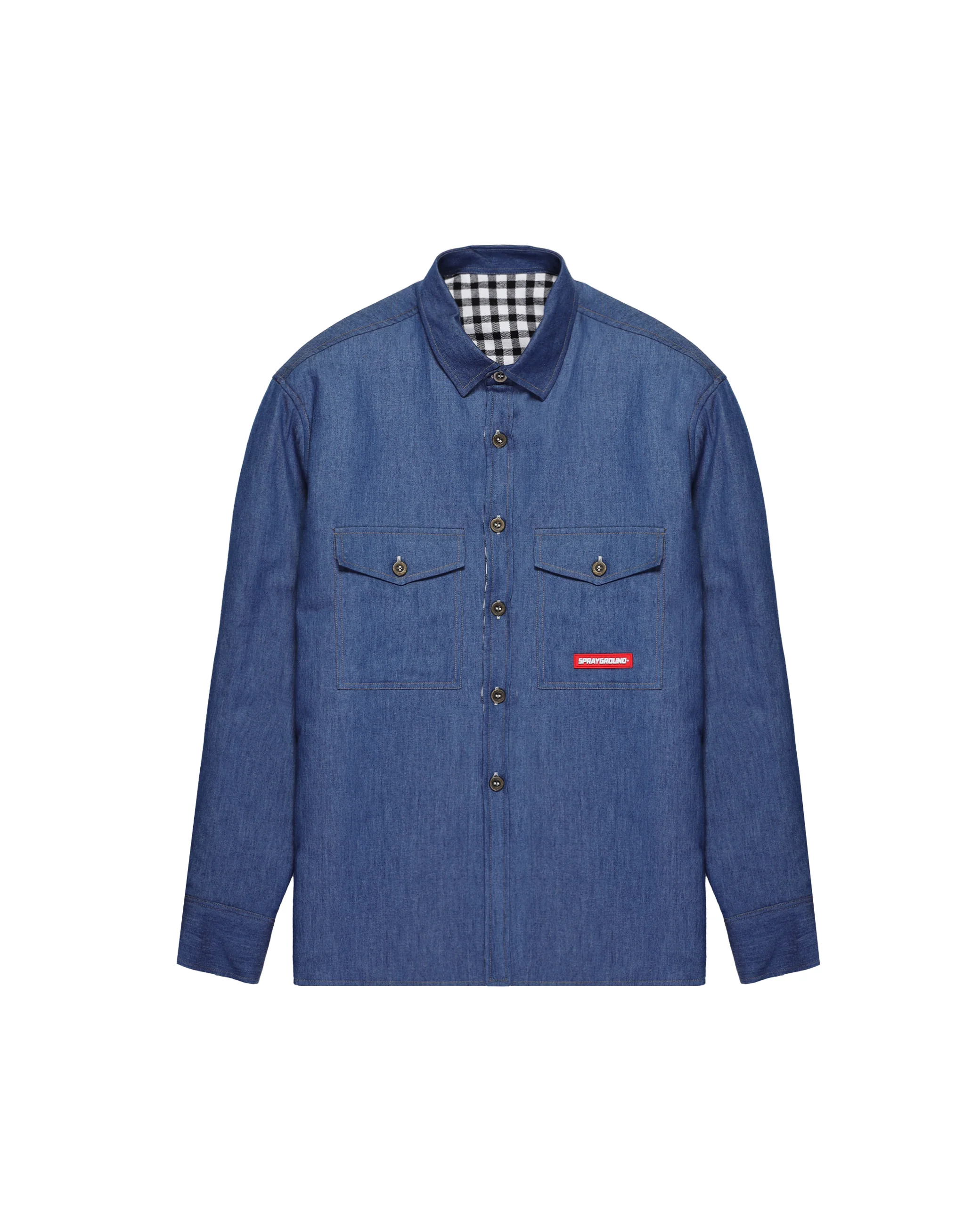 CHECK DENIM DOUBLE SHIRT - Image 17