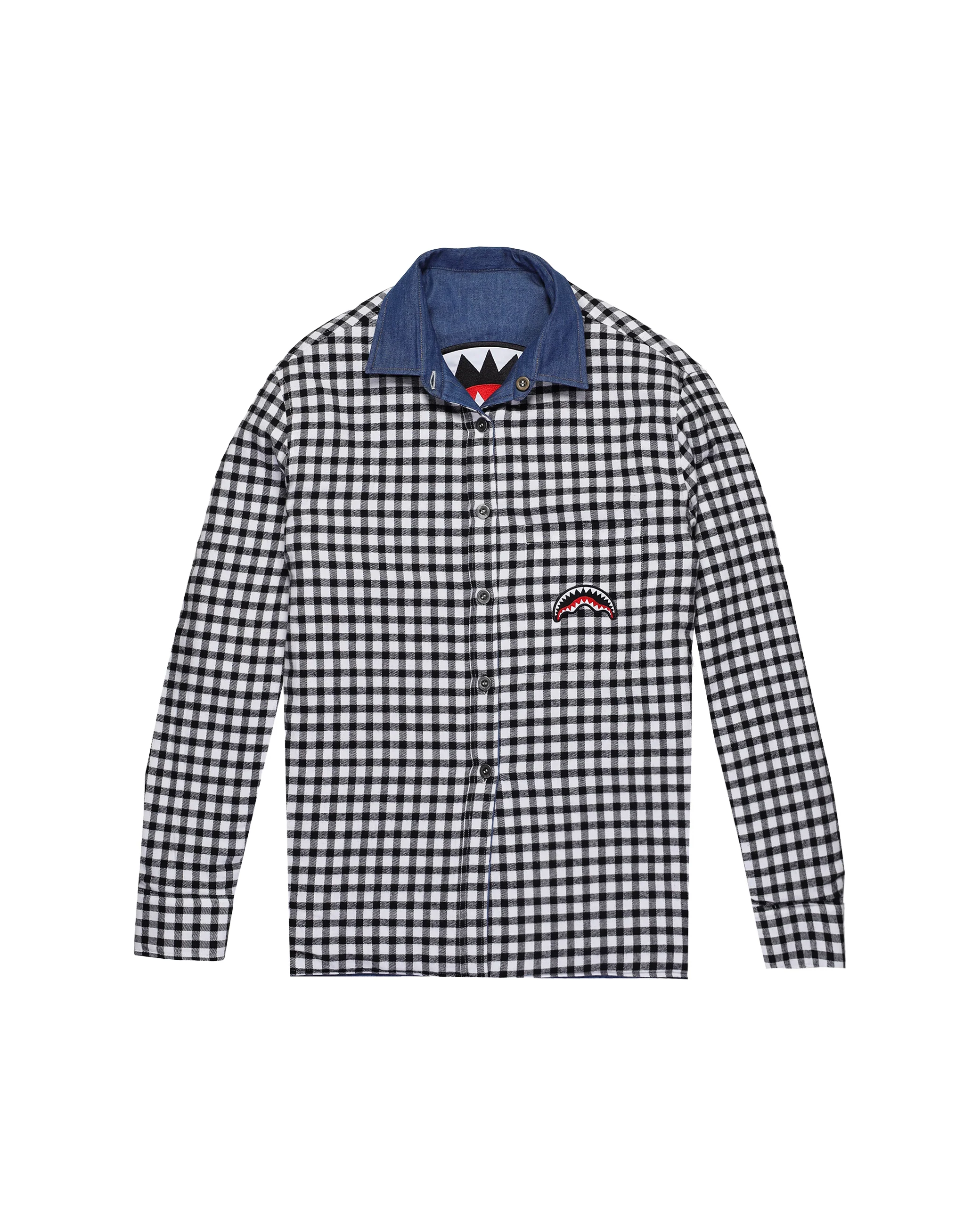 CHECK DENIM DOUBLE SHIRT - Image 20