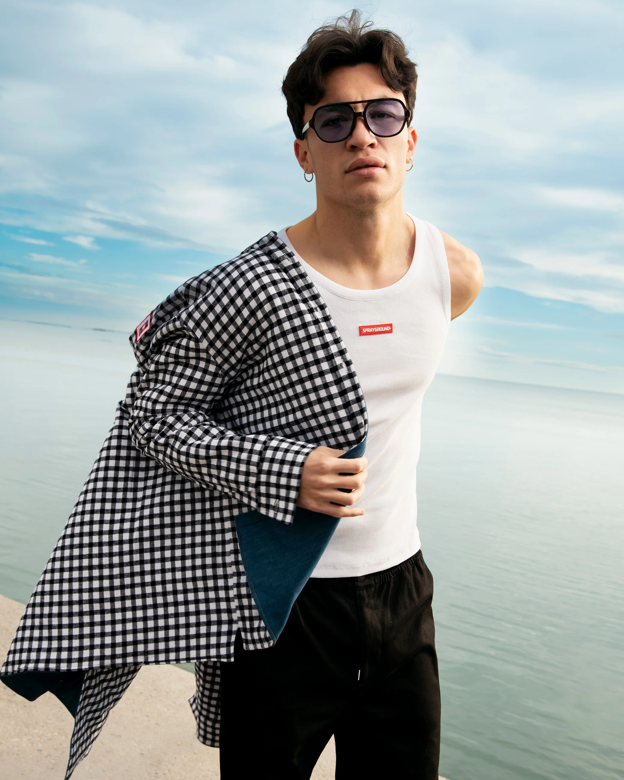 CHECK DENIM DOUBLE SHIRT - Image 6