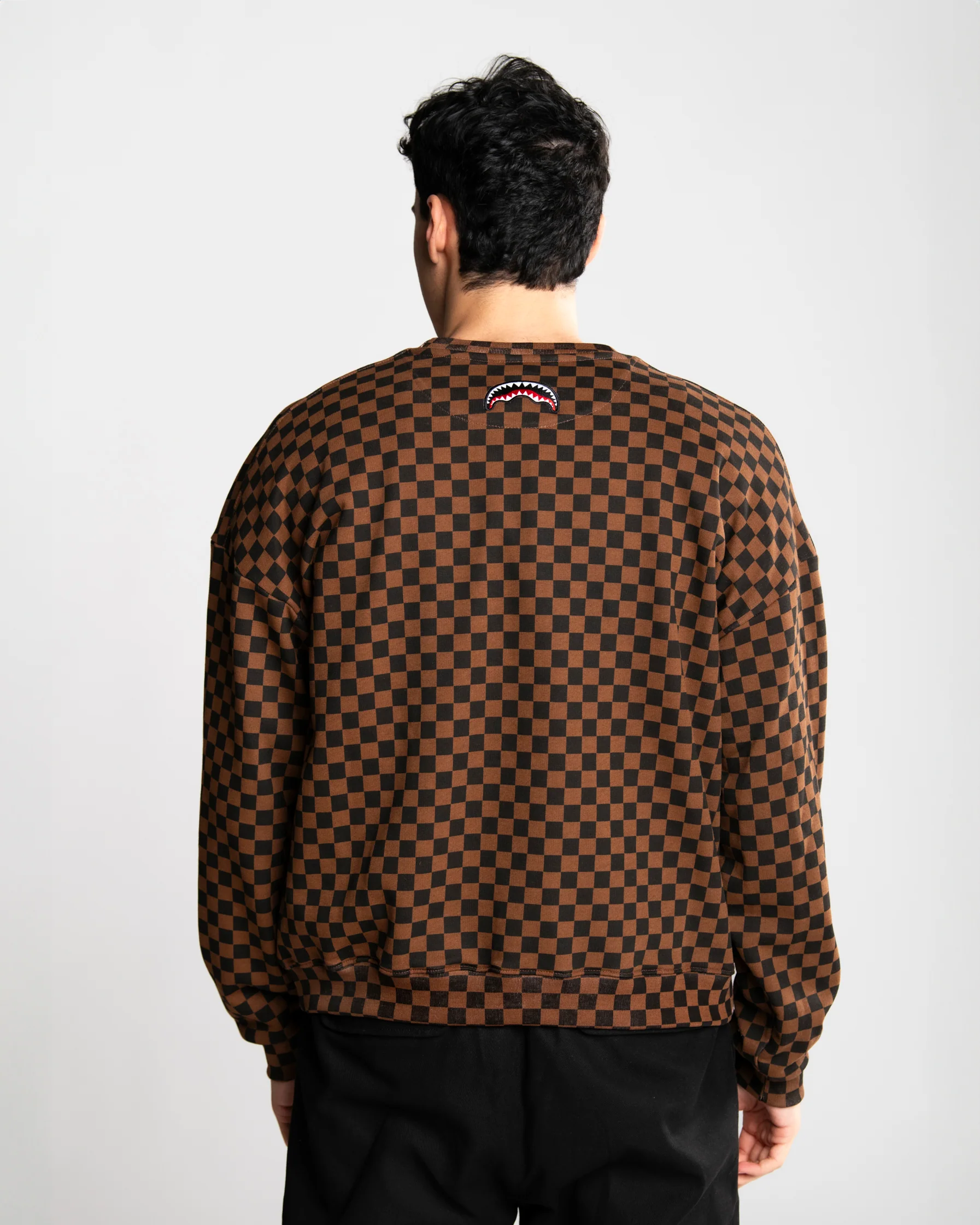 CHECKERED COLOR SCRATCH CREWNECK - Image 8
