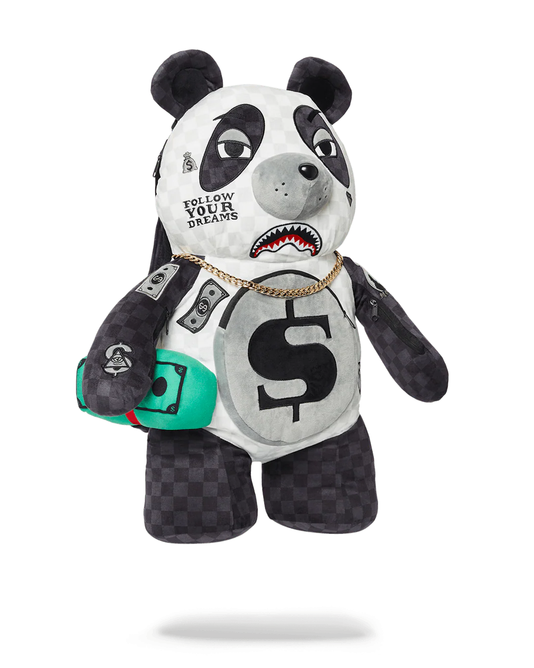 Sprayground Backpack MONEY BEAR TEDDY BEAR BACKPACK PANDA PANDA PANDA Multicolor - Image 3