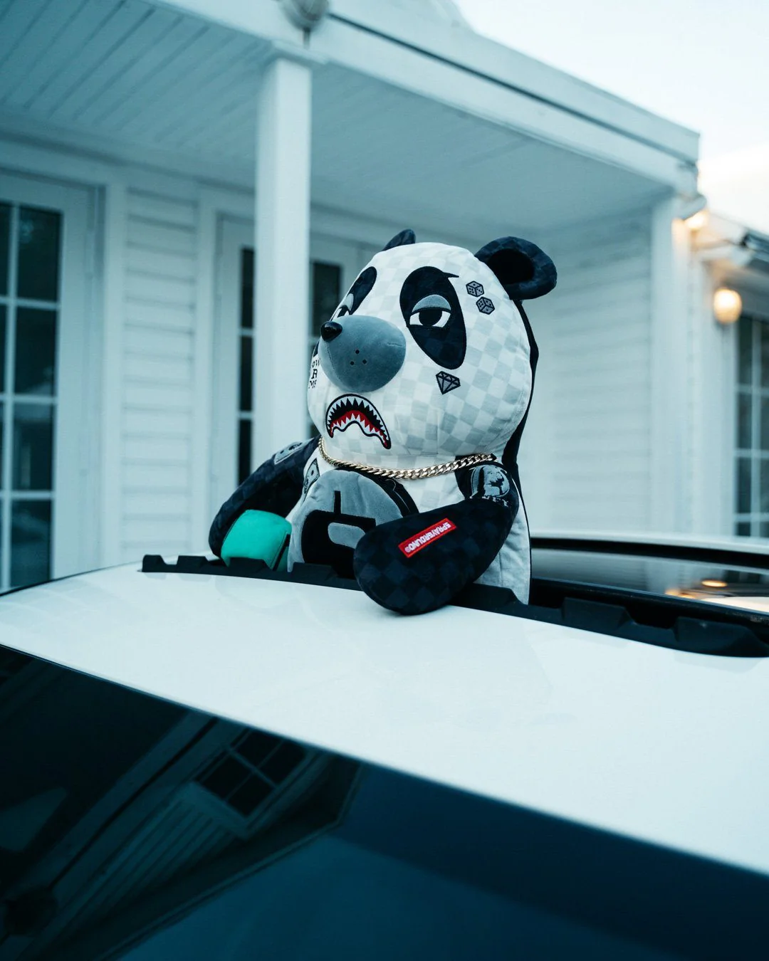 Sprayground Backpack MONEY BEAR TEDDY BEAR BACKPACK PANDA PANDA PANDA Multicolor - Image 4