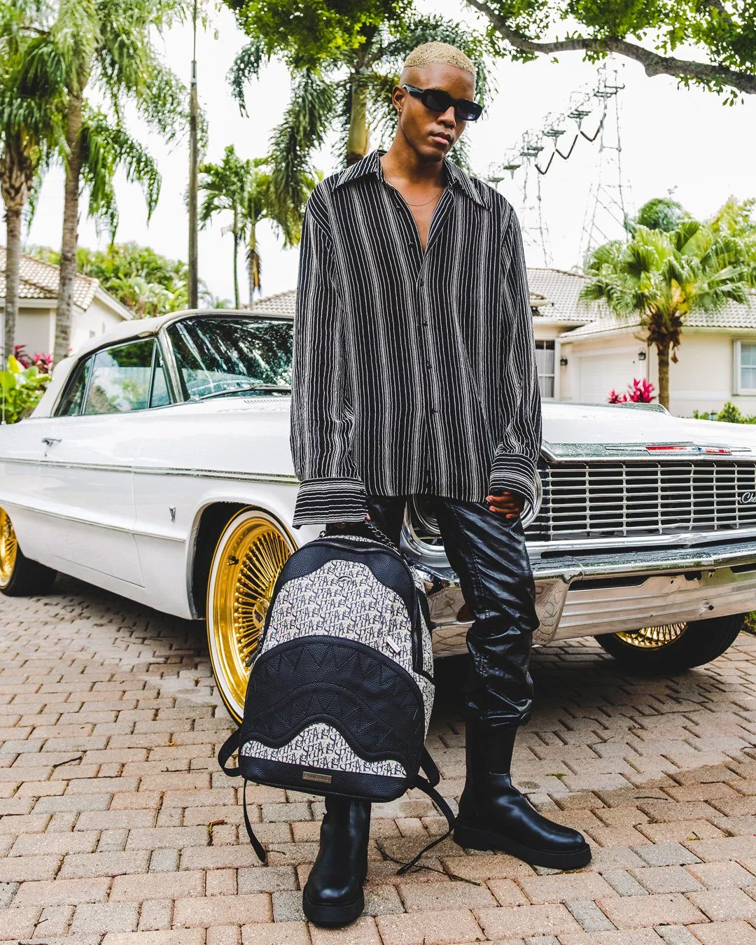 Sprayground Backpack SG ALL DAY BACKPACK (DLXV) Black - Image 10