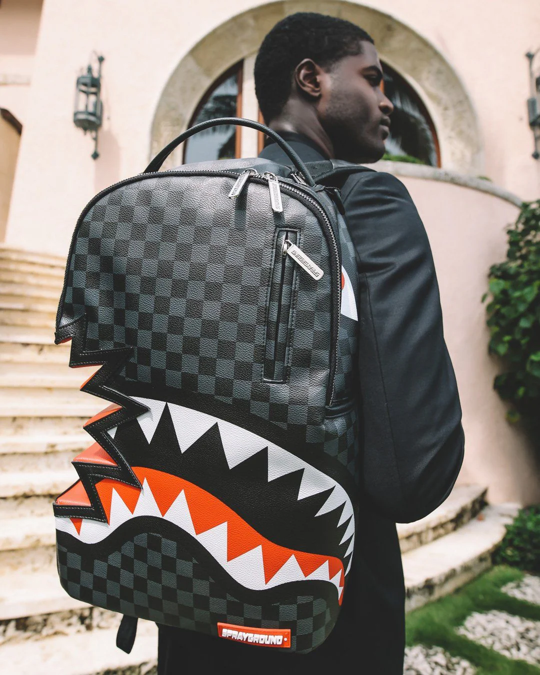 Sprayground Backpack SHARK BITE SHARKS IN PARIS GRAY BACKPACK (DLXV) Black - Image 8