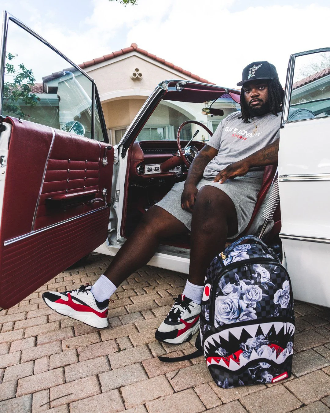 Sprayground Backpack SHARKS IN PARIS NIGHTFALL BACKPACK (DLXV) Black - Image 6