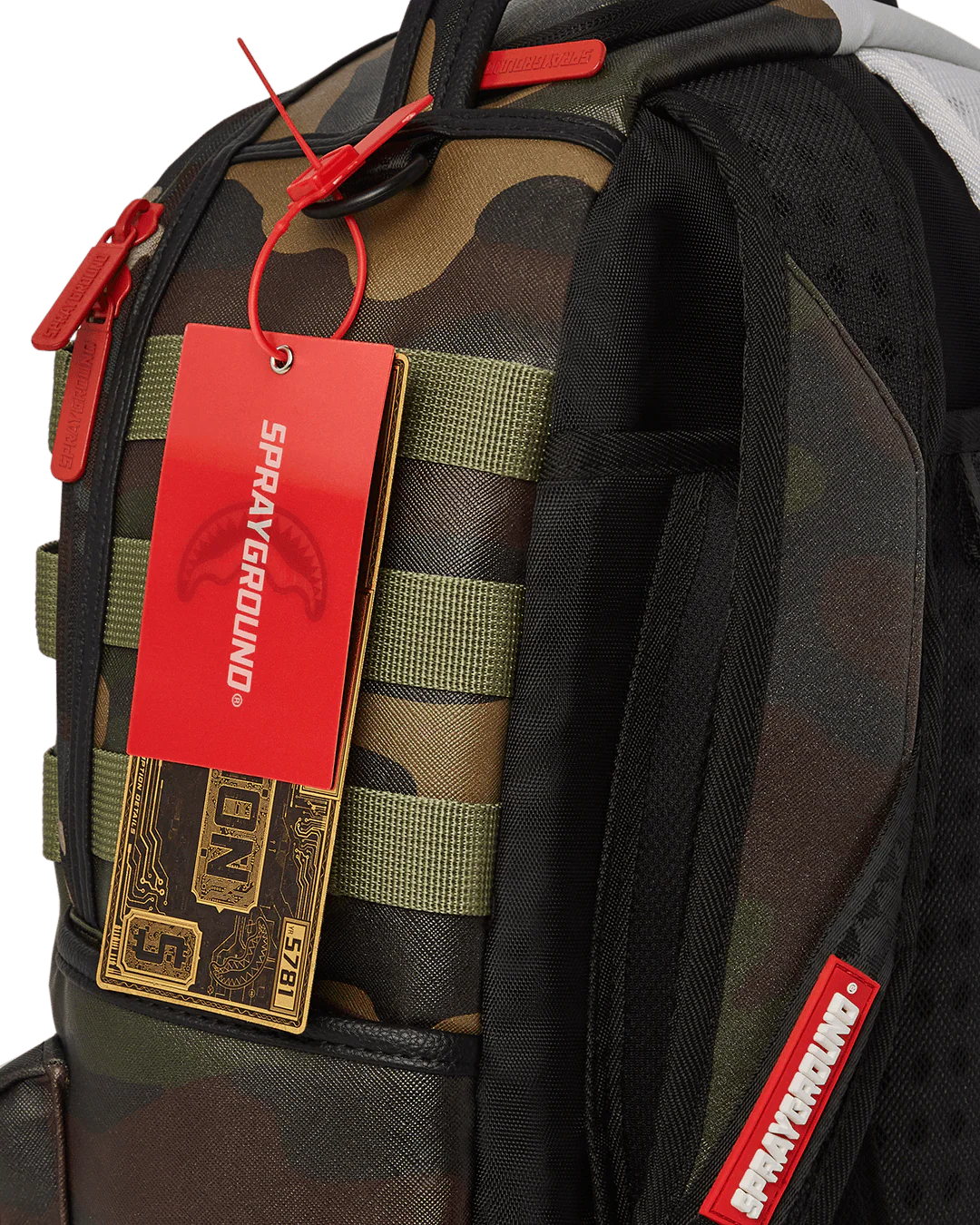 Sprayground Backpack SPLIT WEIRD BACKPACK (DLXV) Green - Image 12