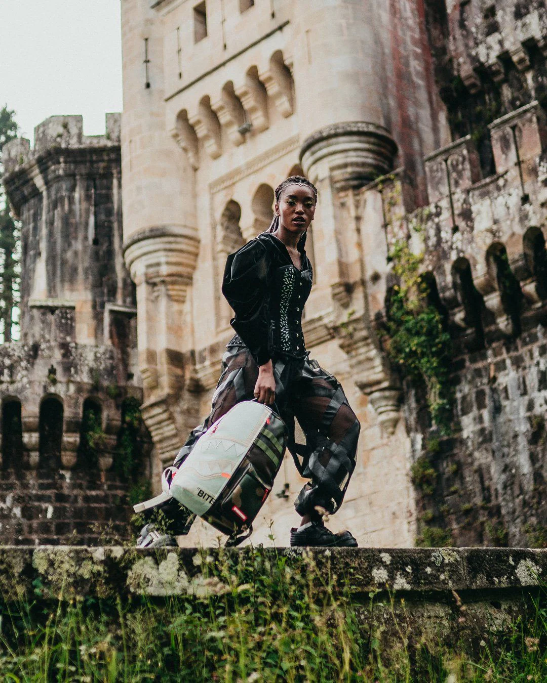 Sprayground Backpack SPLIT WEIRD BACKPACK (DLXV) Green - Image 4