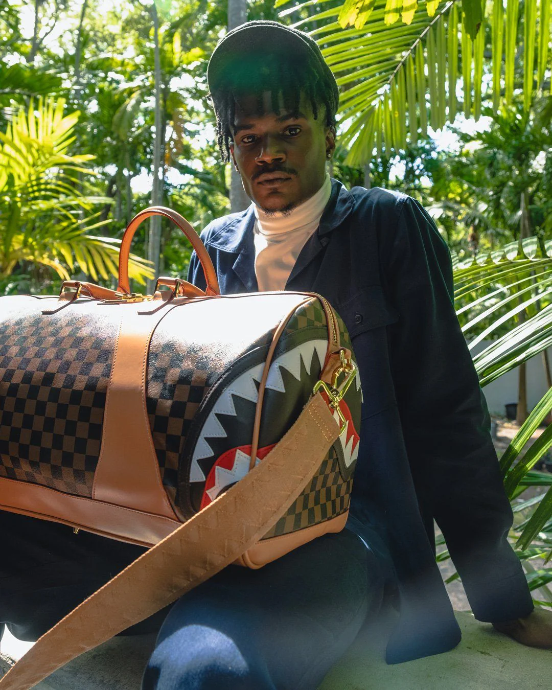 Sprayground Bag HENNY AIR TO THE THRONE DUFFLE Brown - Image 6