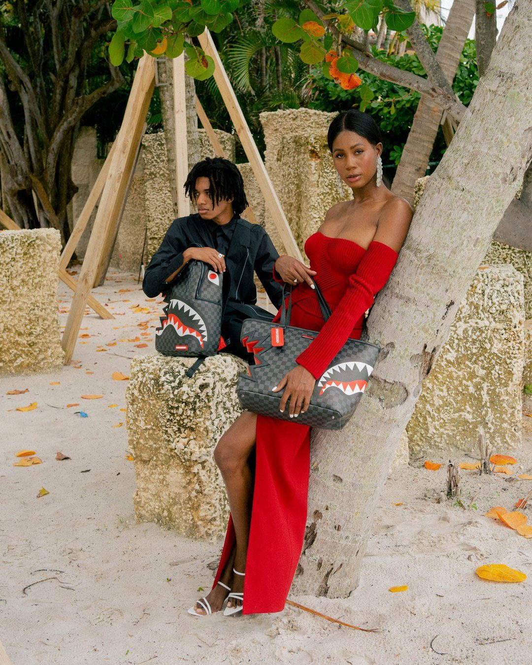 Sprayground Bag SHARK BITE SHARKS IN PARIS GRAY TOTE Multicolor - Image 8