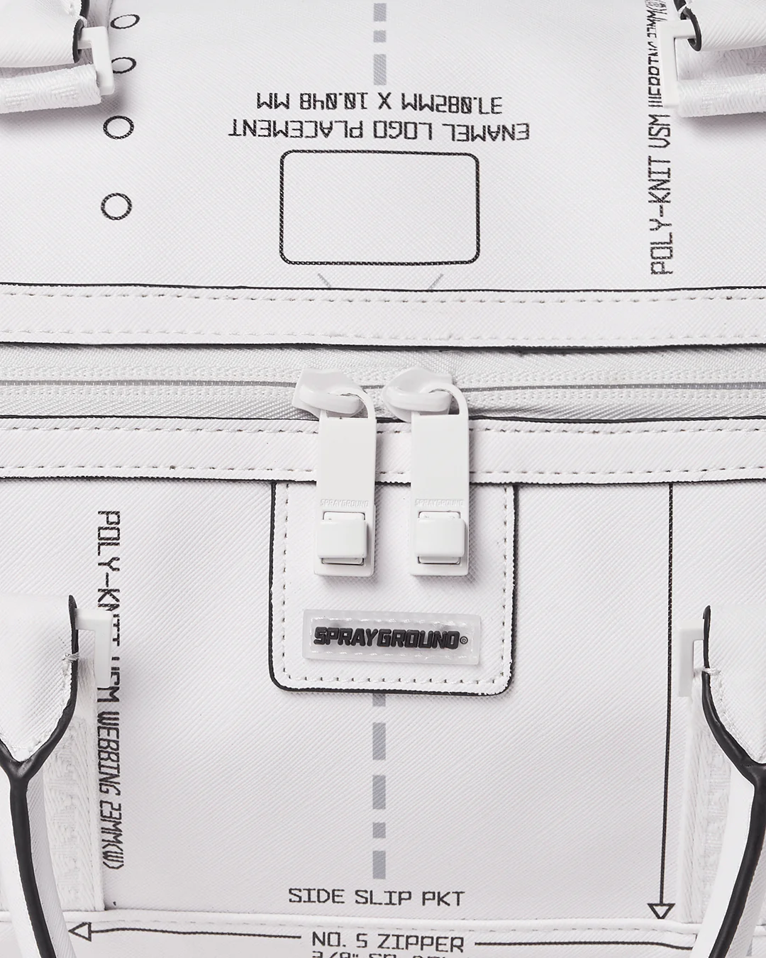 Sprayground Bag TECHNICAL CUT SEW DUFFLE White - Image 13