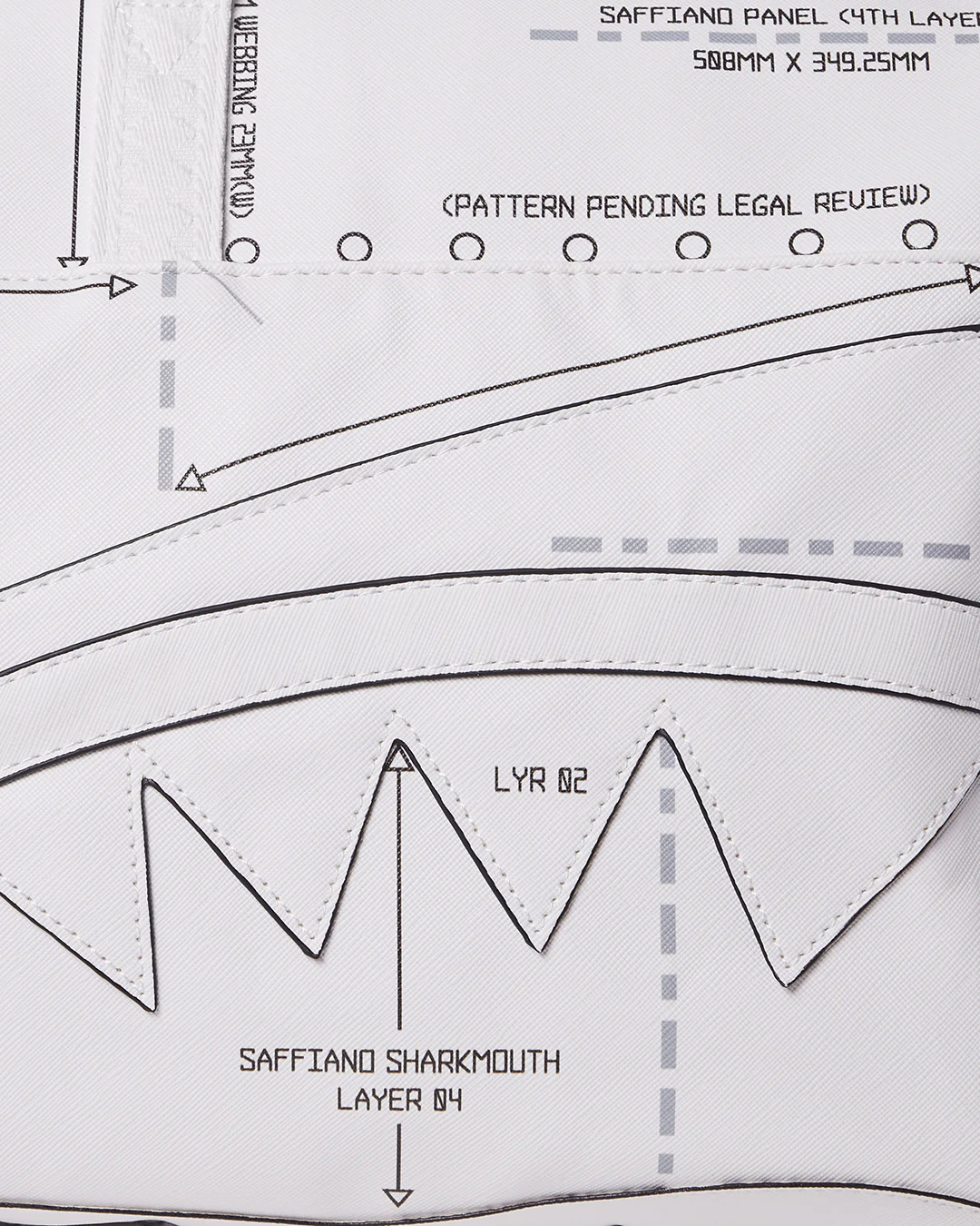 Sprayground Bag TECHNICAL CUT SEW DUFFLE White - Image 15
