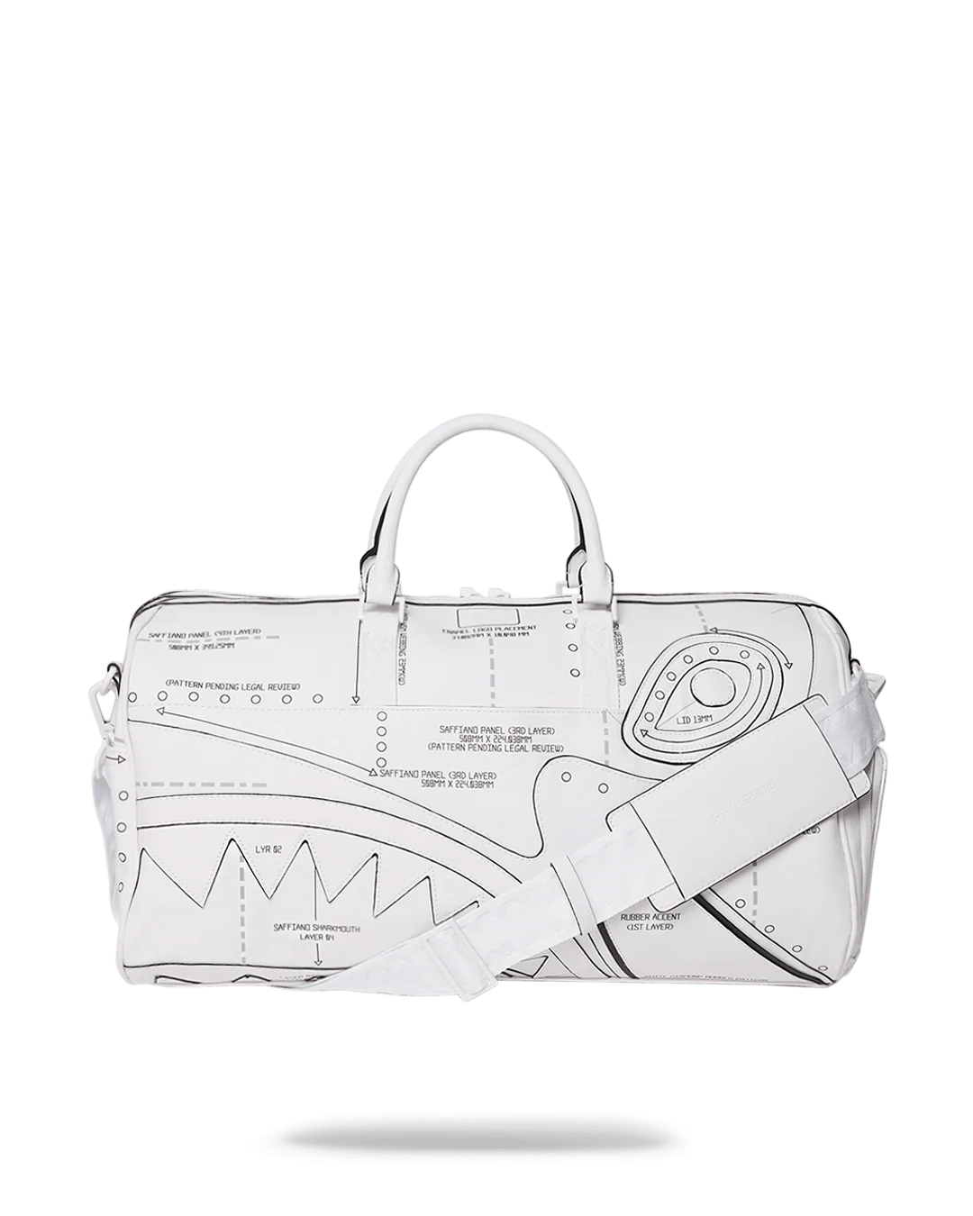 Sprayground Bag TECHNICAL CUT SEW DUFFLE White - Image 5