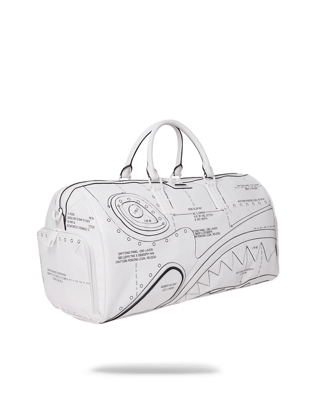 Sprayground Bag TECHNICAL CUT SEW DUFFLE White - Image 7