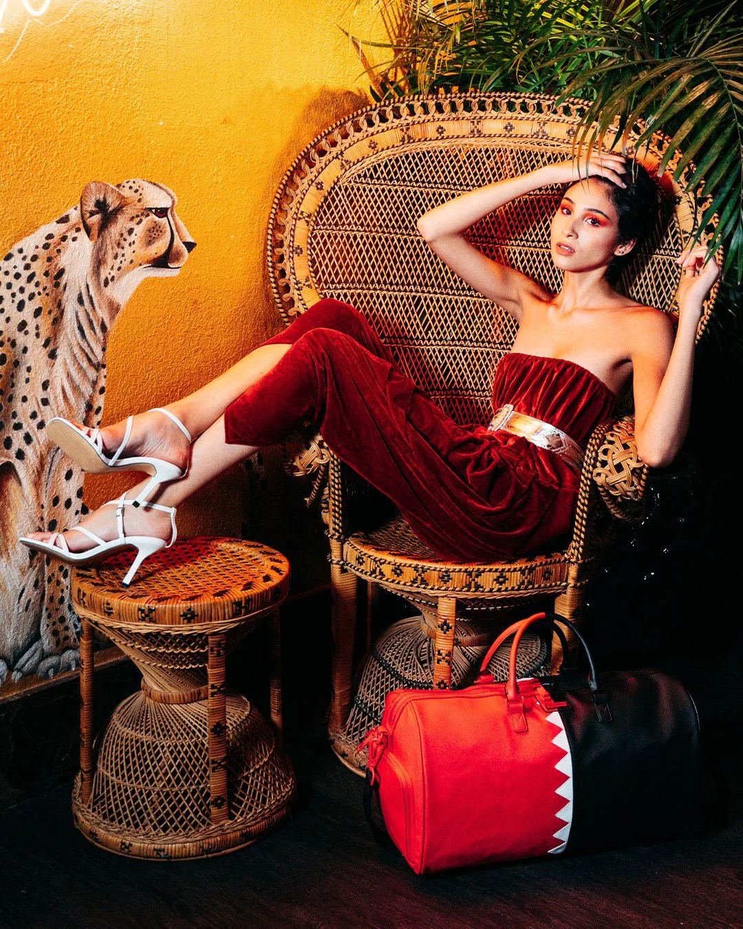 Vertical Shark Cut & Sew Duffle - Image 10