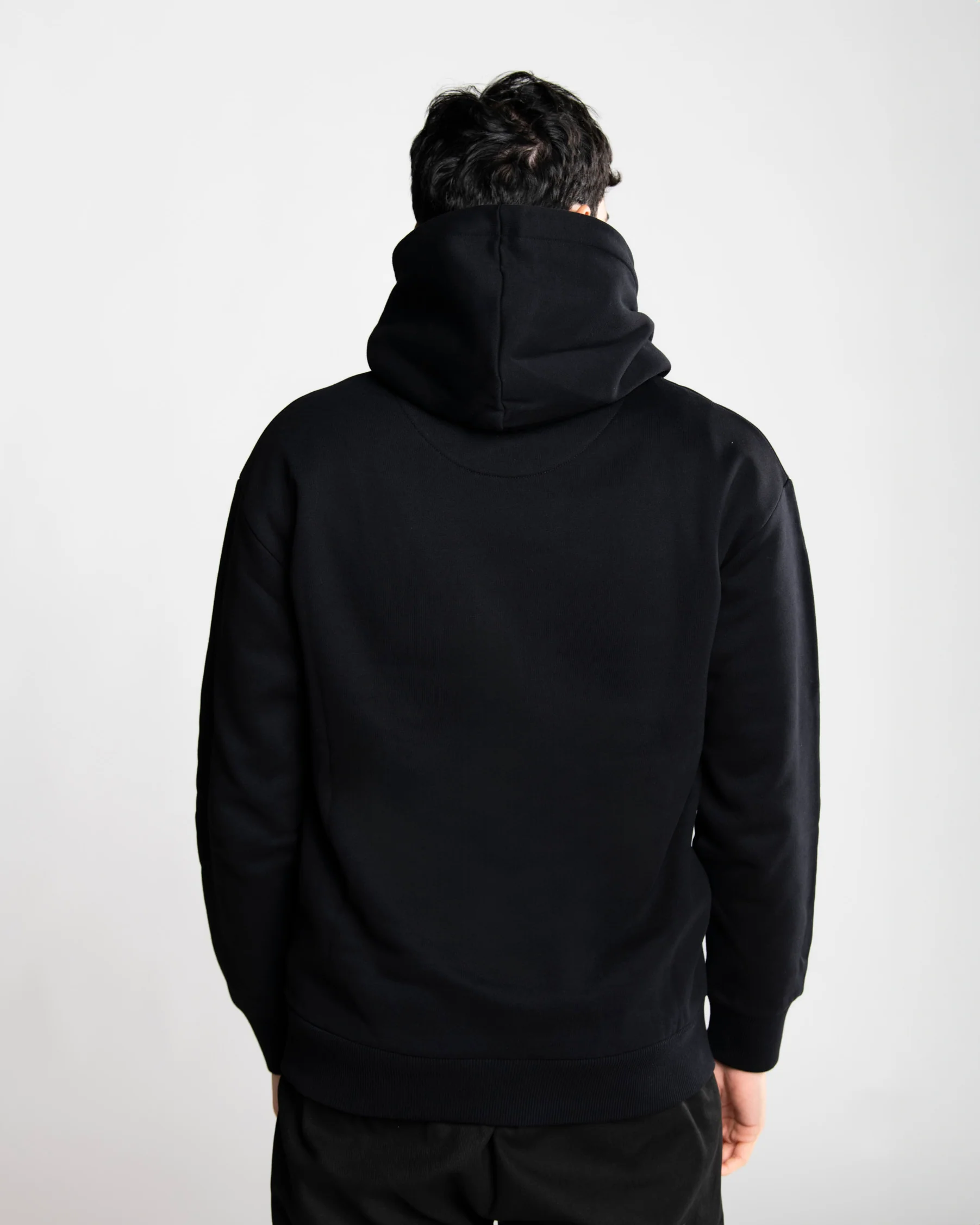 Checkered Shark Hoodie Blk - Image 5