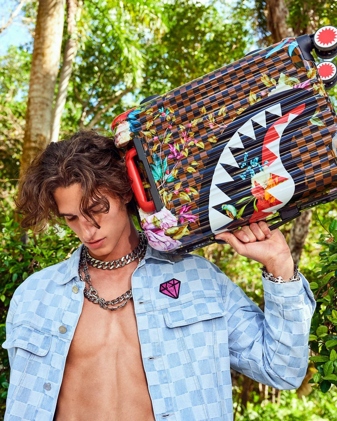 Sprayground Luggage GARDEN OF SHARKS SHARKNAUTICS HARDSHELL CARRY-ON LUGGAGE Multicolor - Image 7