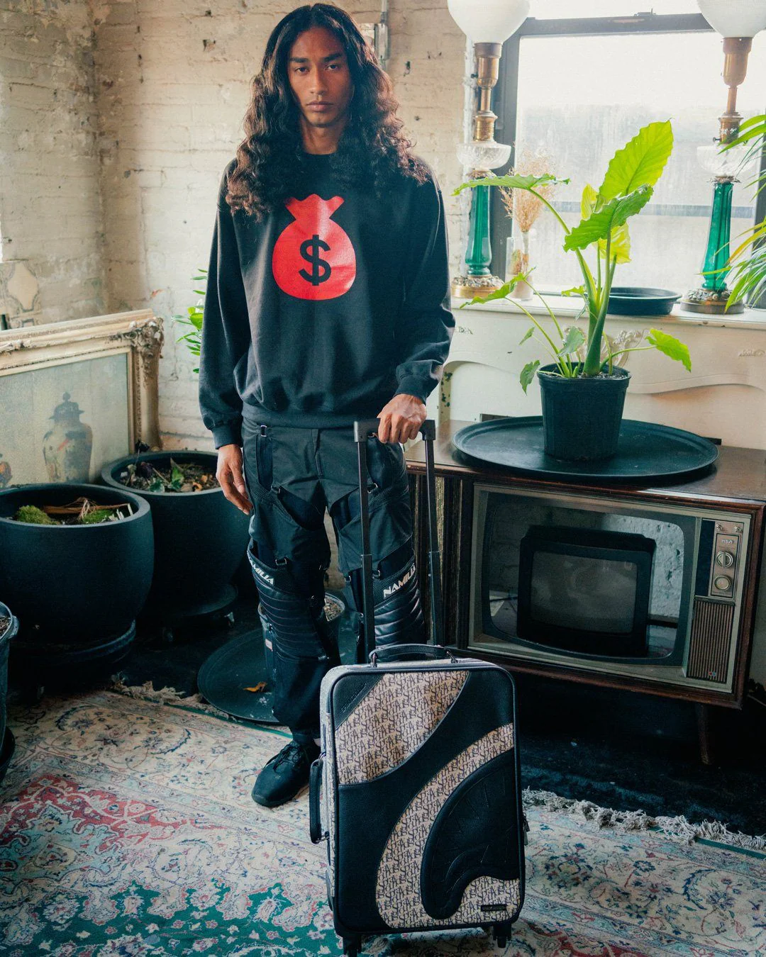 Sg All Day Cut & Sew Vegan Leather Carry-on Luggage - Image 5