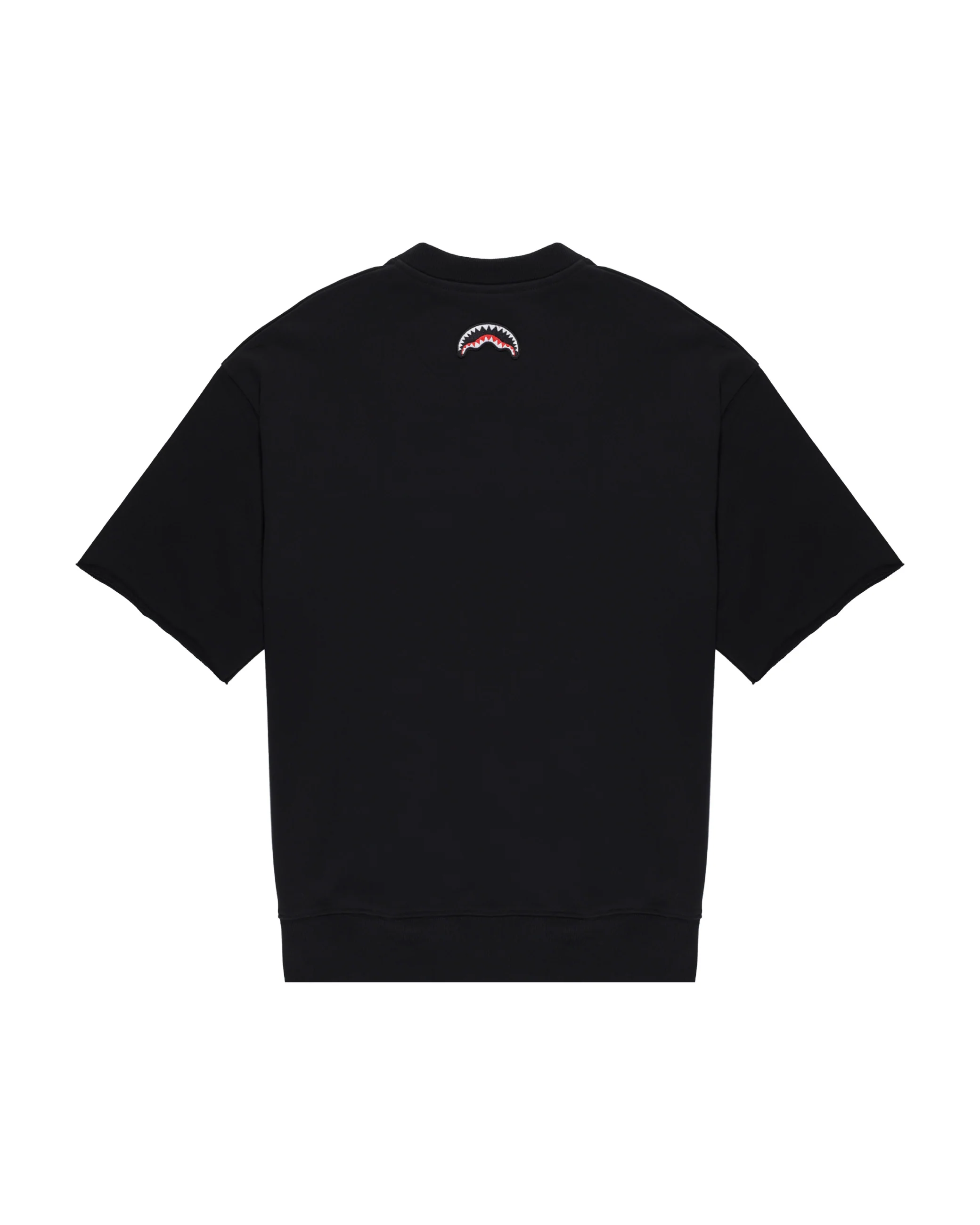 Shaded Embroidery French Terry T-shirt Blk - Image 12