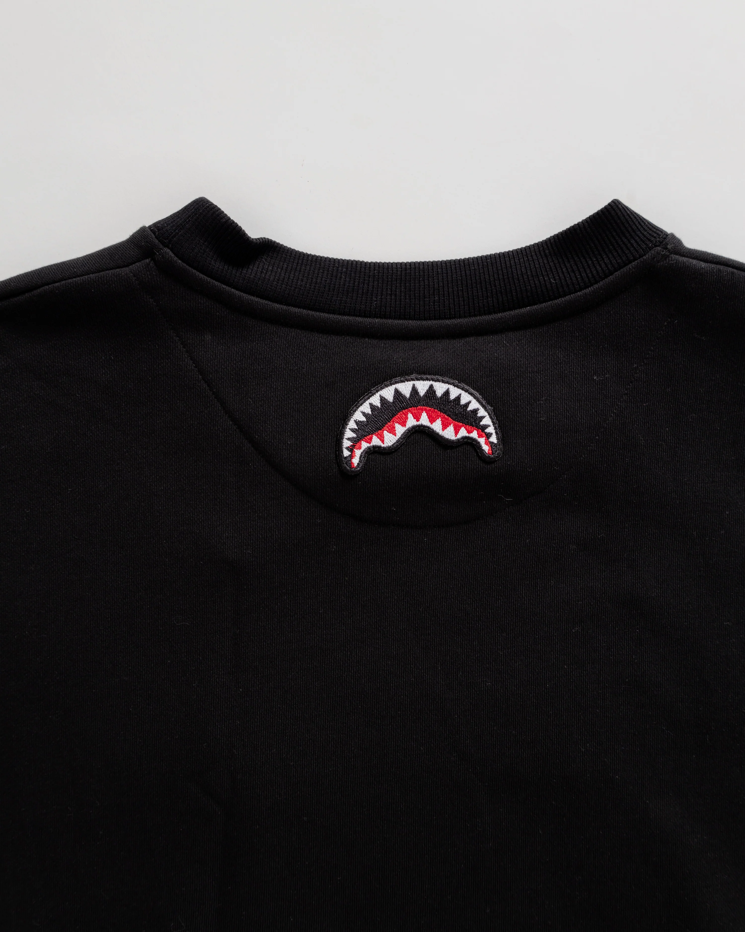 Shaded Embroidery French Terry T-shirt Blk - Image 4