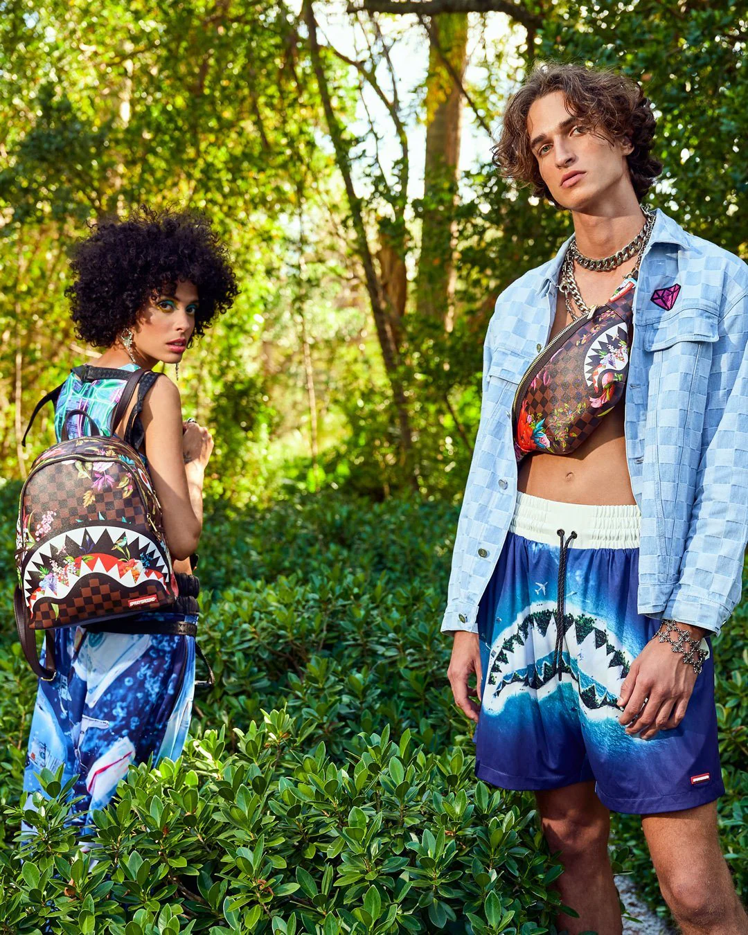 Sprayground Waist bag GARDEN OF SHARKS SAVVY CROSSBODY Multicolor - Image 4