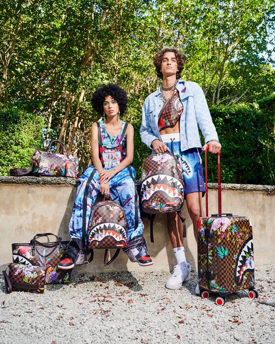 Sprayground Waist bag GARDEN OF SHARKS SAVVY CROSSBODY Multicolor - Image 6